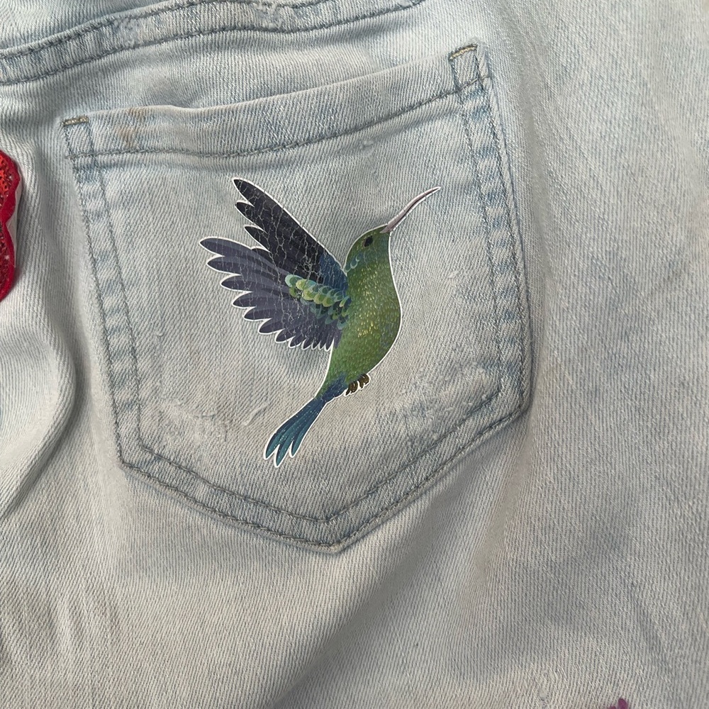 PAPAYA Embroidered Light Blue Jeans - Picture 12 of 15